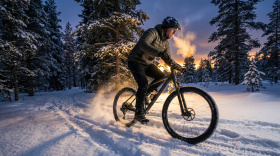 Велосипед зимой